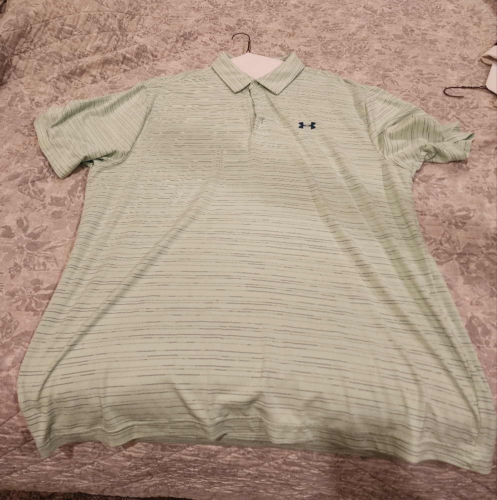 Under Armour Men's Light Green Polo Shirt